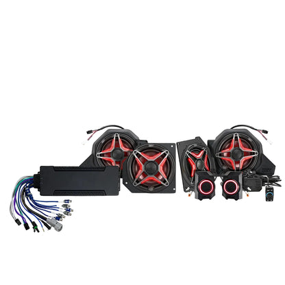 SSV Works 2024-2027 Polaris Xpedition ADV & XP, 1800w 7-Speaker Phase-5 V-Spec Plug-&-Play Audio Kit For Ride Command