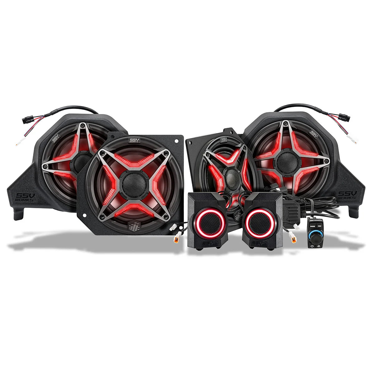 SSV Works 2024-2026 Polaris Xpedition 6-Speaker V-Spec Plug-&-Play Factory-Audio Upgrade Kit