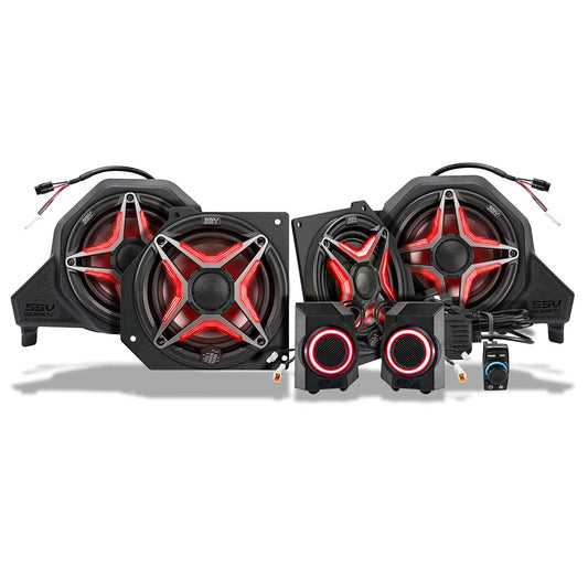 SSV Works 2024-2026 Polaris Xpedition 6-Speaker V-Spec Plug-&-Play Factory-Audio Upgrade Kit