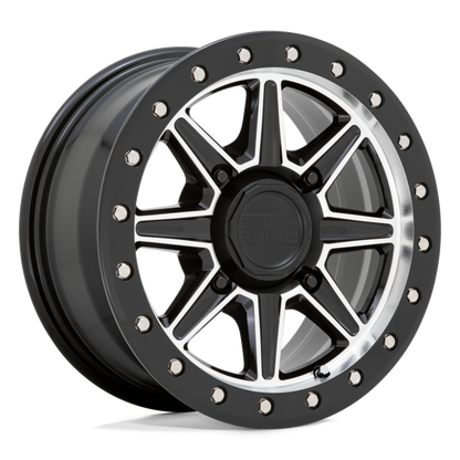 WEBB BEADLOCK GLOSS BLACK W/ MACHINED FACE 15X7 +51MM 4X137