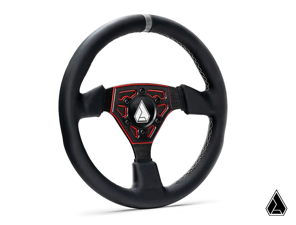 ASSAULT INDUSTRIES UNIVERSAL NAVIGATOR LEATHER UTV STEERING WHEEL