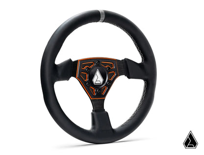ASSAULT INDUSTRIES UNIVERSAL NAVIGATOR LEATHER UTV STEERING WHEEL