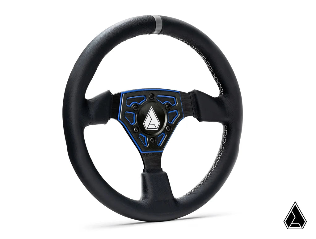 ASSAULT INDUSTRIES UNIVERSAL NAVIGATOR LEATHER UTV STEERING WHEEL