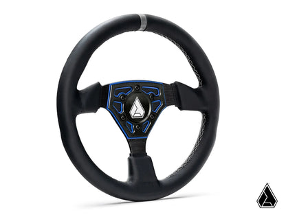 ASSAULT INDUSTRIES UNIVERSAL NAVIGATOR LEATHER UTV STEERING WHEEL