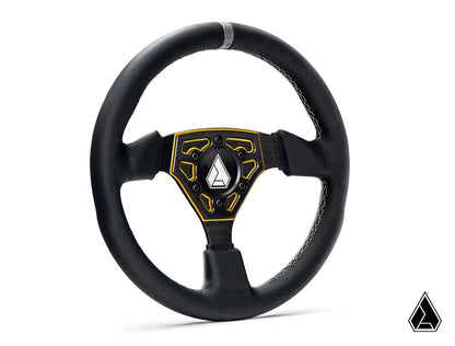 ASSAULT INDUSTRIES UNIVERSAL NAVIGATOR LEATHER UTV STEERING WHEEL