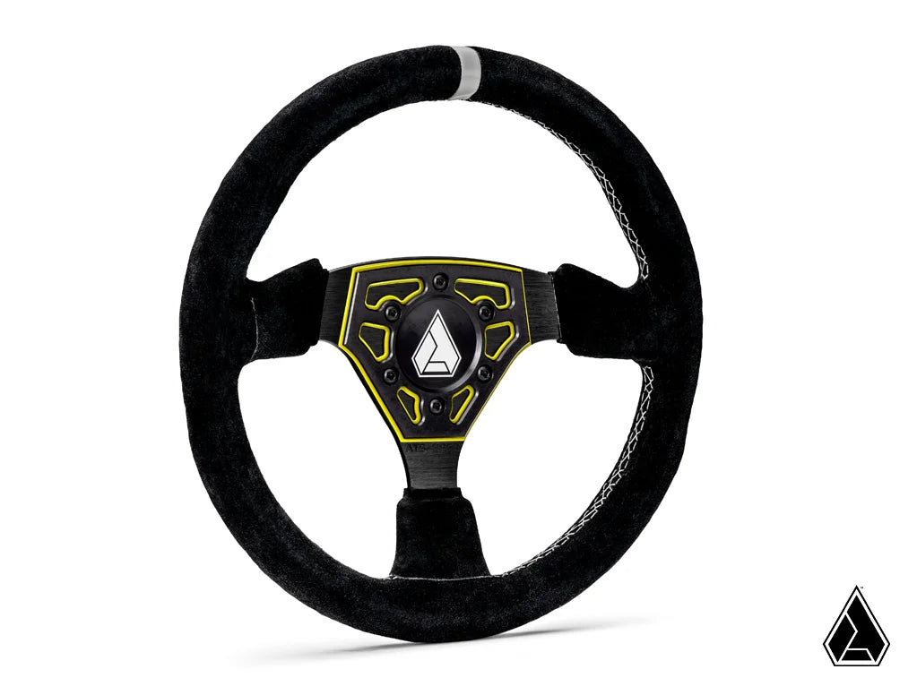 ASSAULT INDUSTRIES UNIVERSAL NAVIGATOR SUEDE UTV STEERING WHEEL