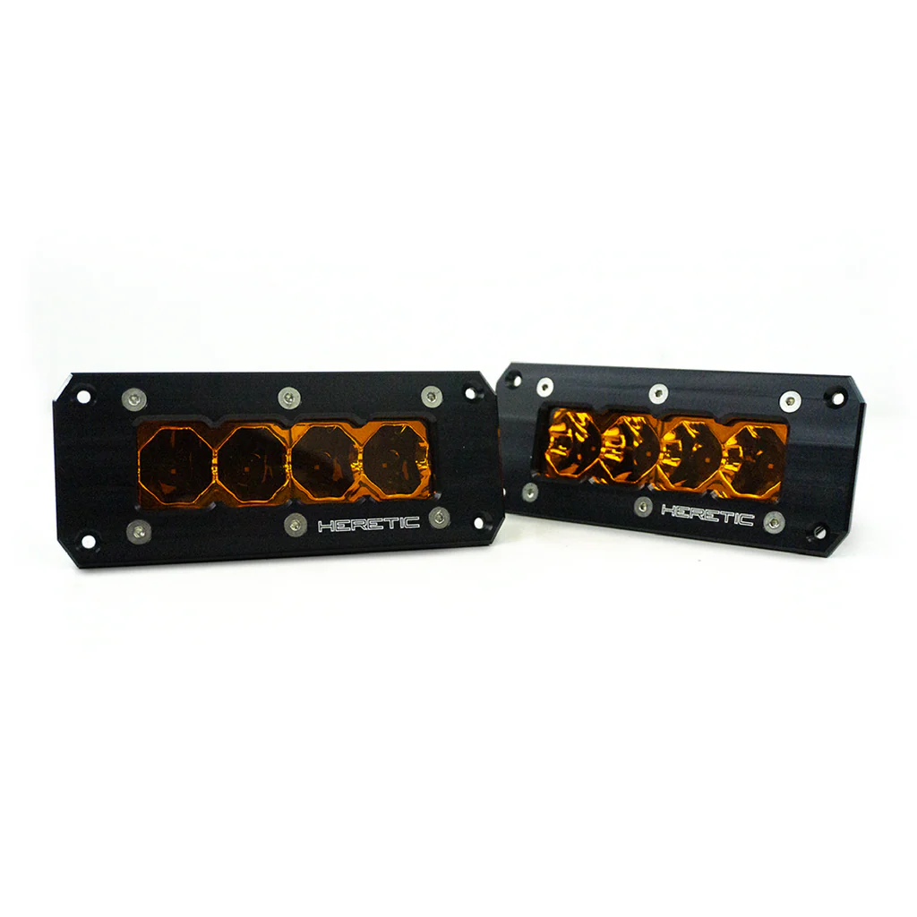 BA-4 FLUSH MOUNT AMBER LED POD LIGHT