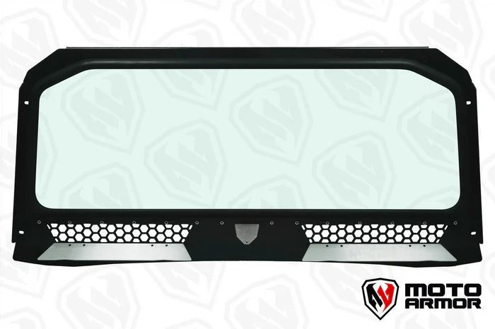 VENTED FULL GLASS WINDSHIELD FOR POLARIS GENERAL BLACK