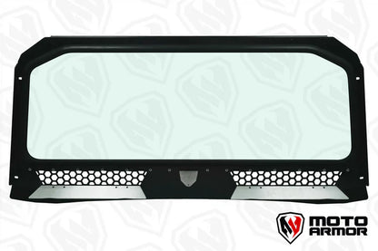 VENTED FULL GLASS WINDSHIELD FOR POLARIS GENERAL BLACK