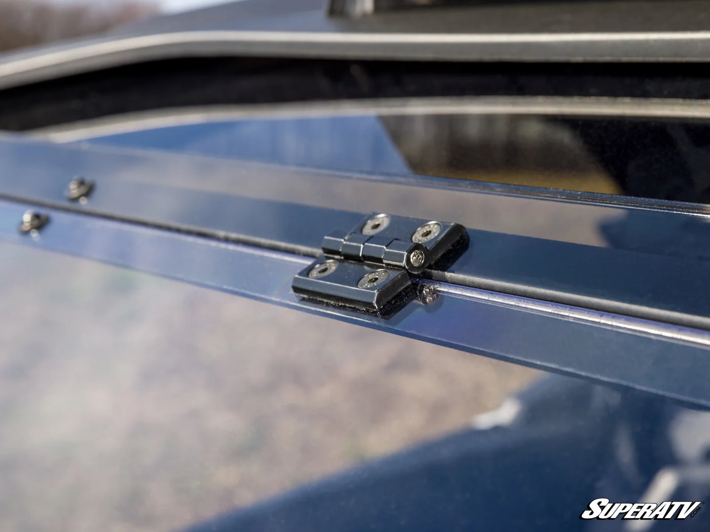 SuperATV Can-Am Maverick R Scratch-Resistant Flip Windshield