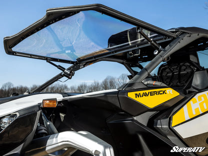 SuperATV Can-Am Maverick R MaxDrive Power Flip Windshield