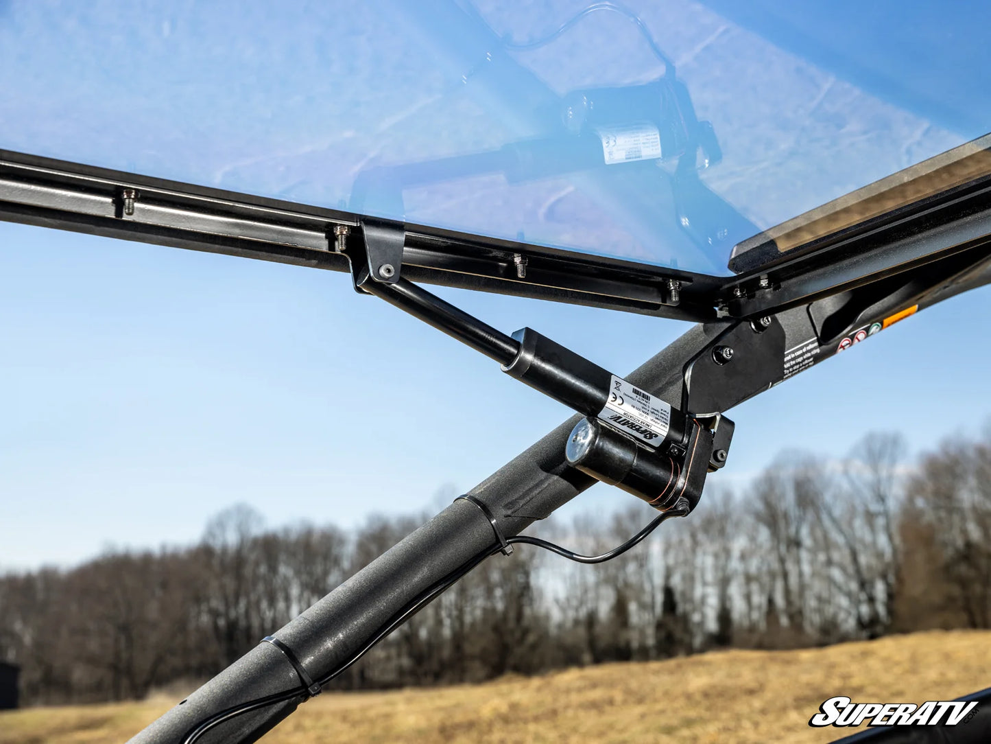SuperATV Can-Am Maverick R MaxDrive Power Flip Windshield