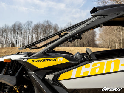 SuperATV Can-Am Maverick R MaxDrive Power Flip Windshield