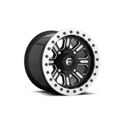 HARDLINE BEADLOCK GLOSS BLACK MILLED CLEAR 15X10 +25MM 4X137