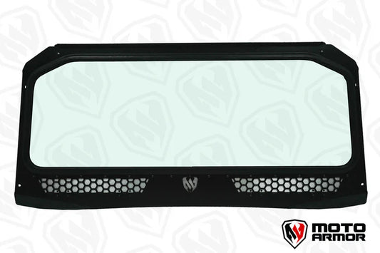 VENTED FULL GLASS WINDSHIELD FOR POLARIS GENERAL BLACK