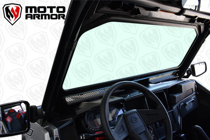 VENTED FULL GLASS WINDSHIELD FOR POLARIS GENERAL BLACK