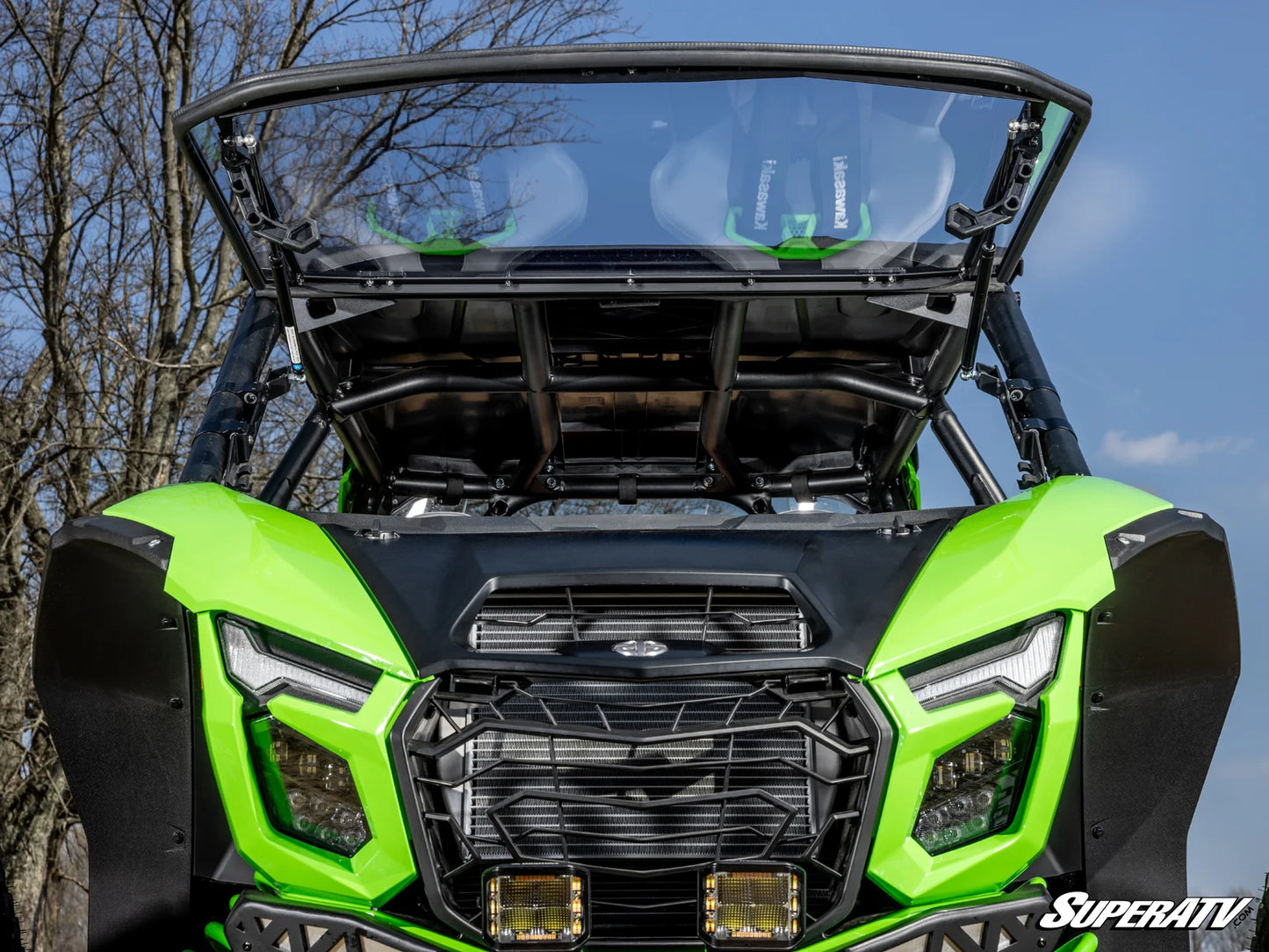 KAWASAKI TERYX H2 SCRATCH-RESISTANT FLIP WINDSHIELD