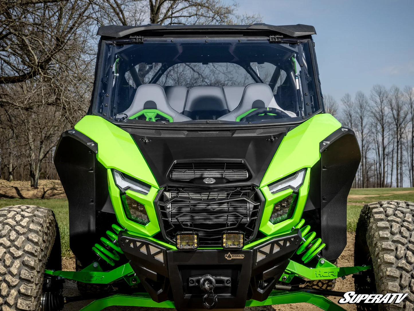KAWASAKI TERYX H2 SCRATCH-RESISTANT FLIP WINDSHIELD