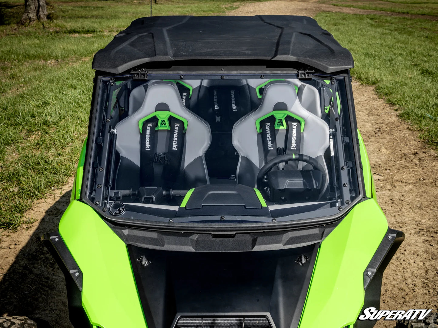 KAWASAKI TERYX H2 SCRATCH-RESISTANT FLIP WINDSHIELD