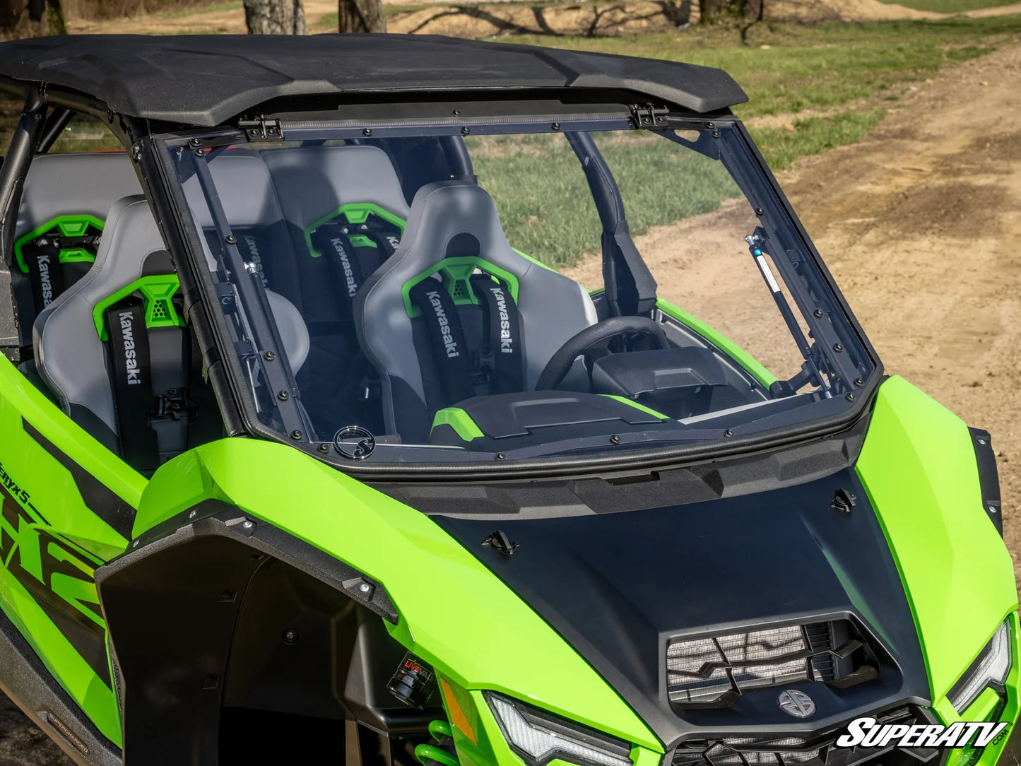 KAWASAKI TERYX H2 SCRATCH-RESISTANT FLIP WINDSHIELD