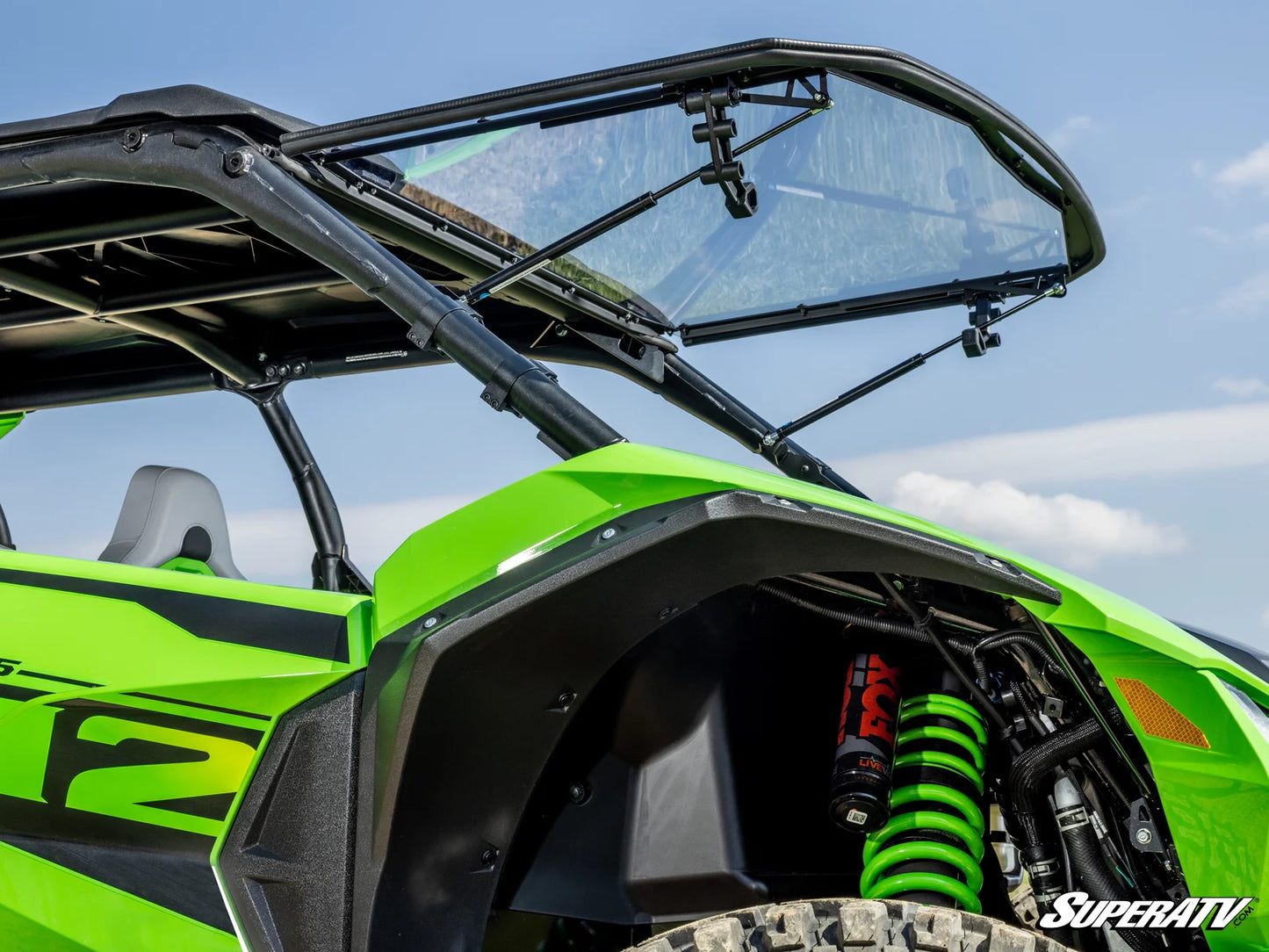KAWASAKI TERYX H2 SCRATCH-RESISTANT FLIP WINDSHIELD