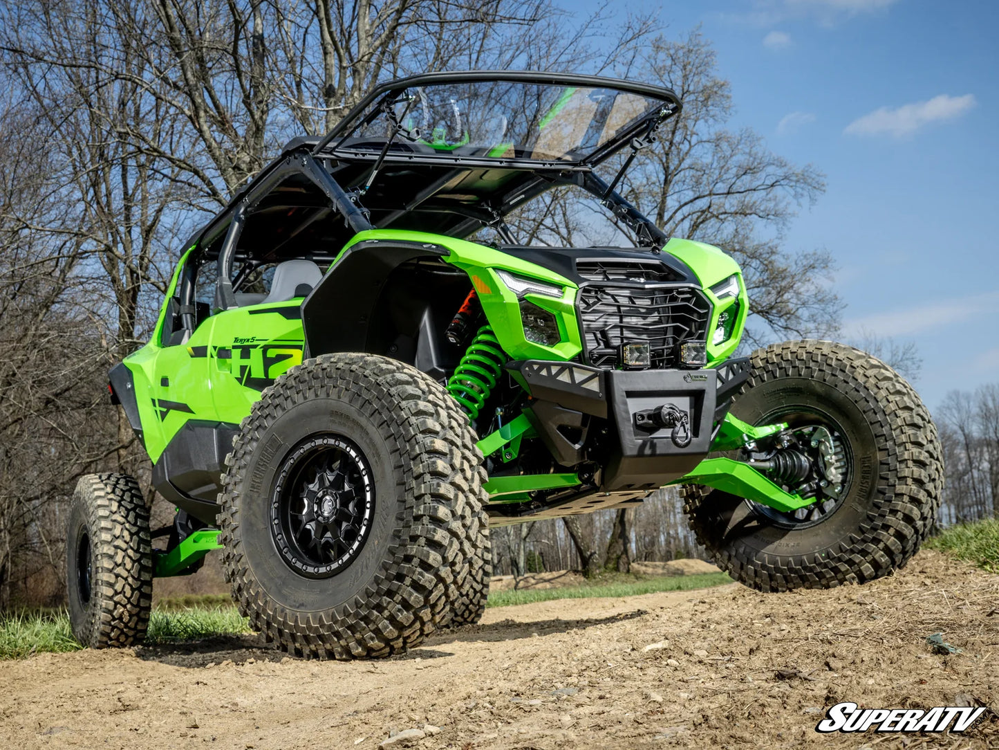 KAWASAKI TERYX H2 SCRATCH-RESISTANT FLIP WINDSHIELD