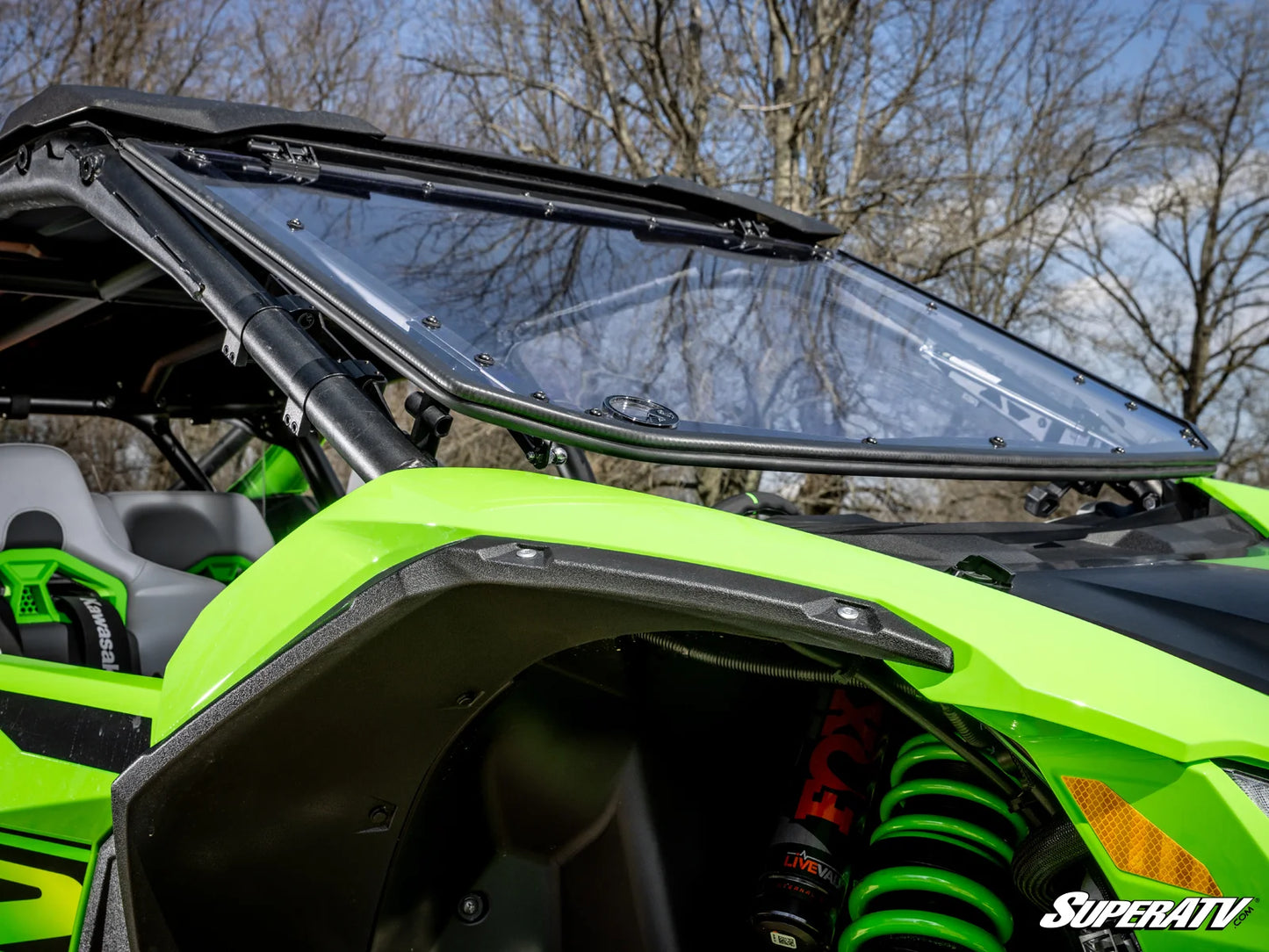 KAWASAKI TERYX H2 SCRATCH-RESISTANT FLIP WINDSHIELD