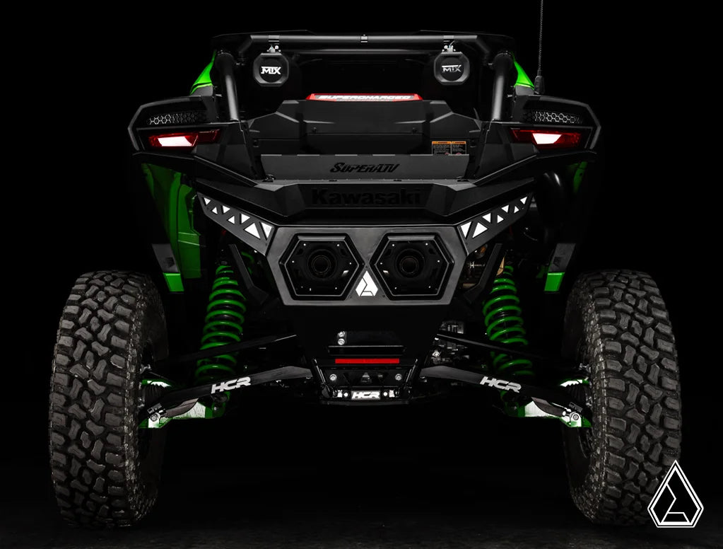 Assault Industries Kawasaki Teryx H2 Aluminum Plate Rear Bumper