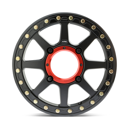KMC KS234 ADDICT 2 BEADLOCK SATIN BLACK 15X6 +38MM 4X156