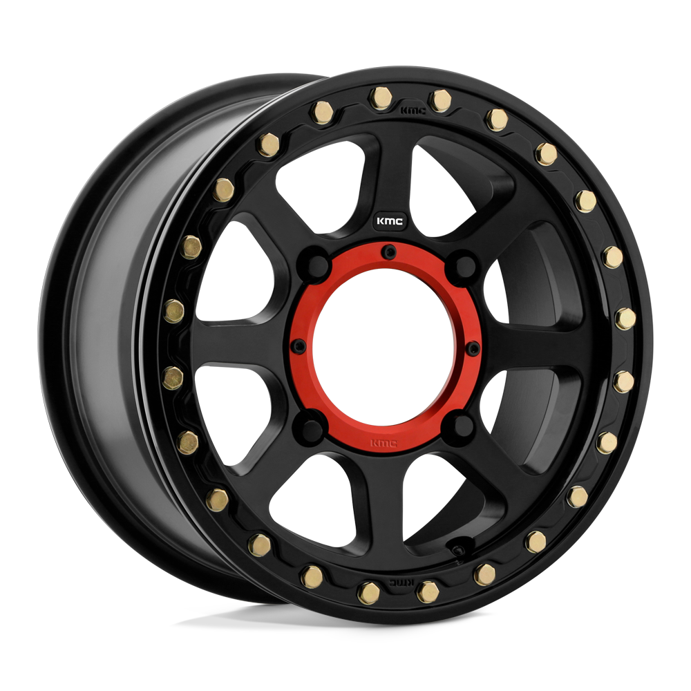 KMC KS234 ADDICT 2 BEADLOCK SATIN BLACK 15X6 +38MM 4X156