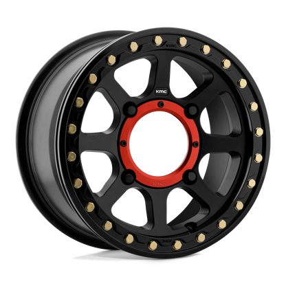 KMC KS234 ADDICT 2 BEADLOCK SATIN BLACK 15X6 +38MM 4X156