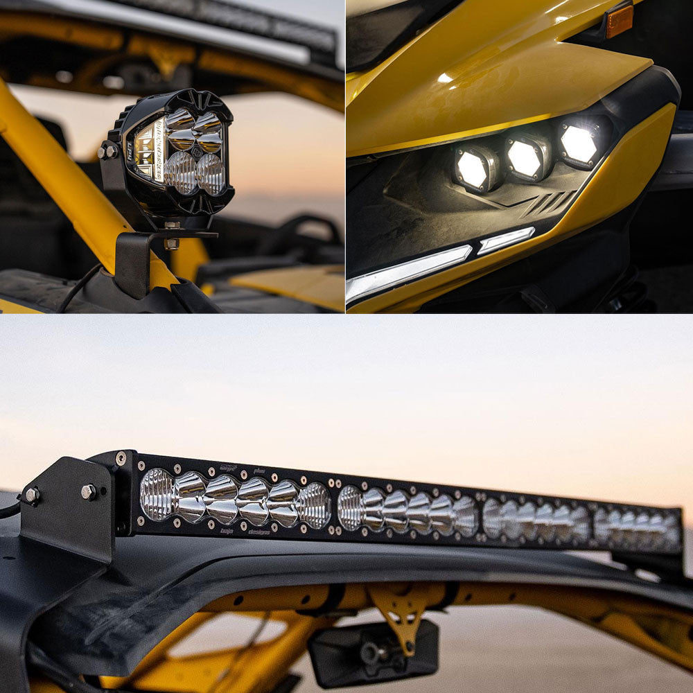 Baja Designs Can-Am Maverick R Stage 3 Light Bundle - kit overview
