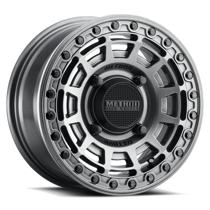 415 BEADLOCK GLOSS GRAPHITE W/ GLOSS GRAPHITE RING 15X7 +38MM 5X114.3