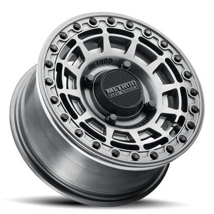 415 BEADLOCK GLOSS GRAPHITE W/ GLOSS GRAPHITE RING 15X7 +38MM 5X114.3