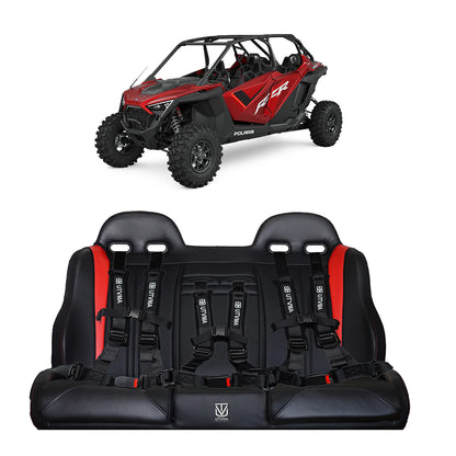 RZR 4 PRO (TURBO R, PRO R, PRO) REAR BENCH SEAT W/ HARNESSES (2020-2025)