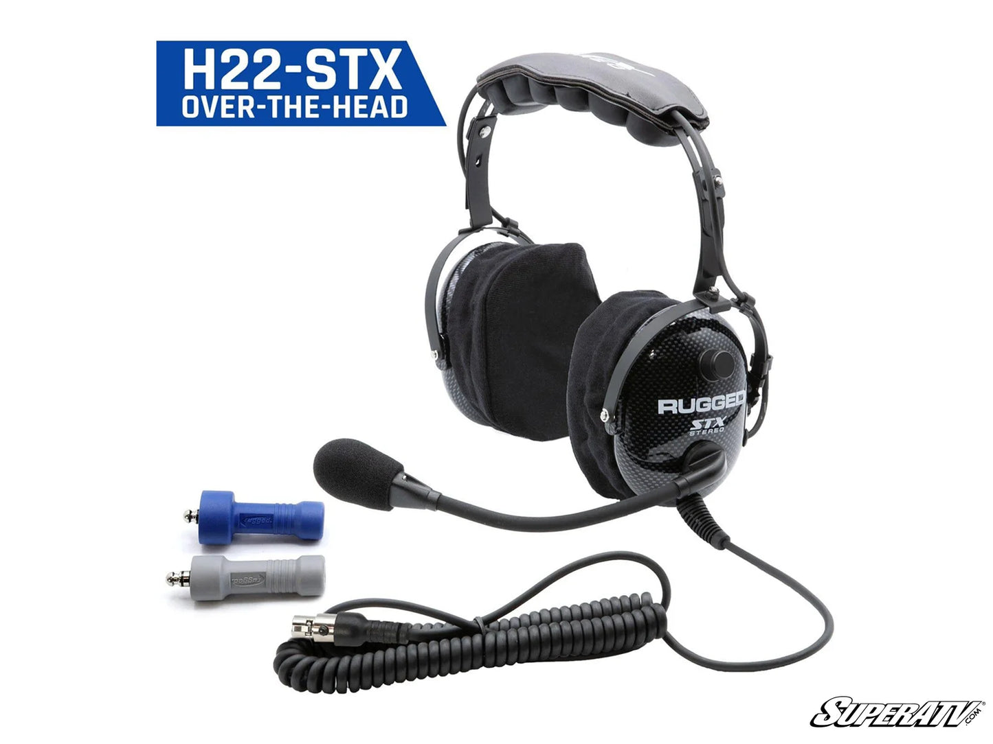 RUGGED RADIOS ULTIMATE ALPHA AUDIO STEREO HEADSET WITH VOLUMN CONTROL (OTH AND BTH)