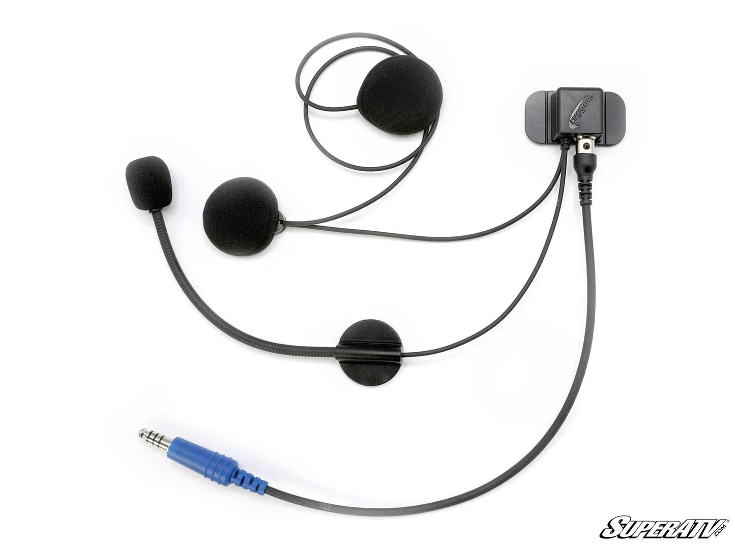 RUGGED RADIOS RUGGED WIRED / STX STEREO HELMET KIT WITH ALPHA AUDIO SPEAKER AND MIC