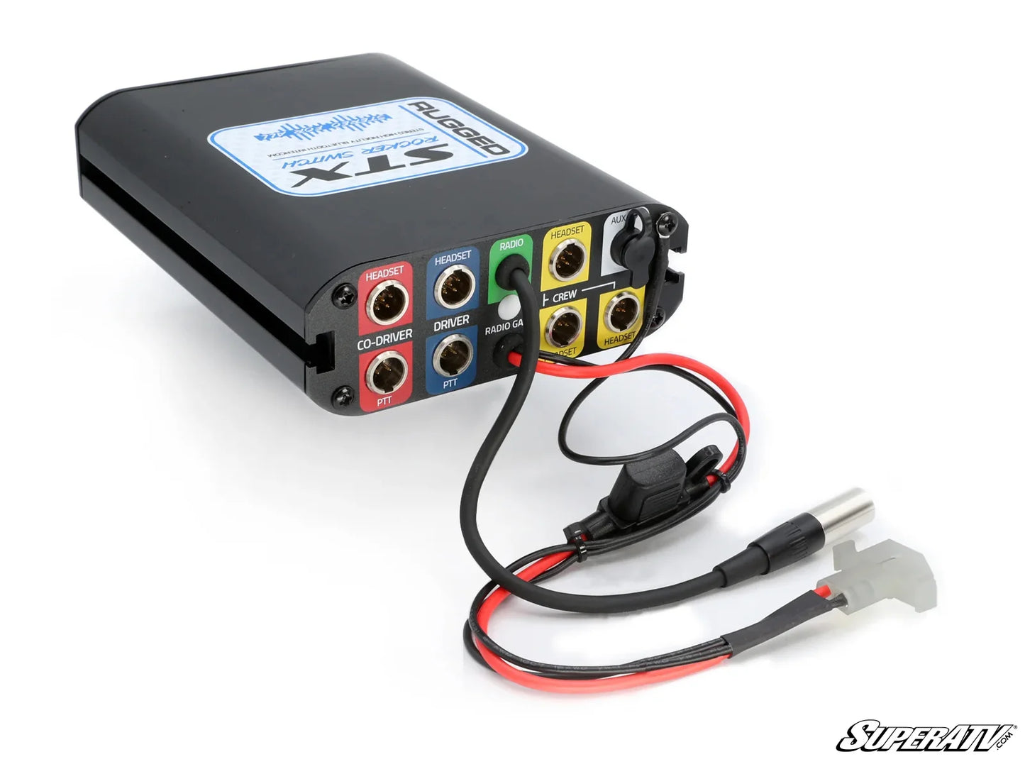 RUGGED RADIOS STX STEREO COMPLETE MASTER COMMUNICATION KIT WITH INTERCOM AND 2-WAY RADIO