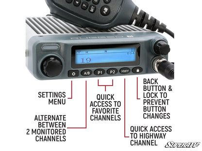 RUGGED RADIOS G1 ADVENTURE SERIES WATERPROOF GMRS MOBILE RADIO KIT