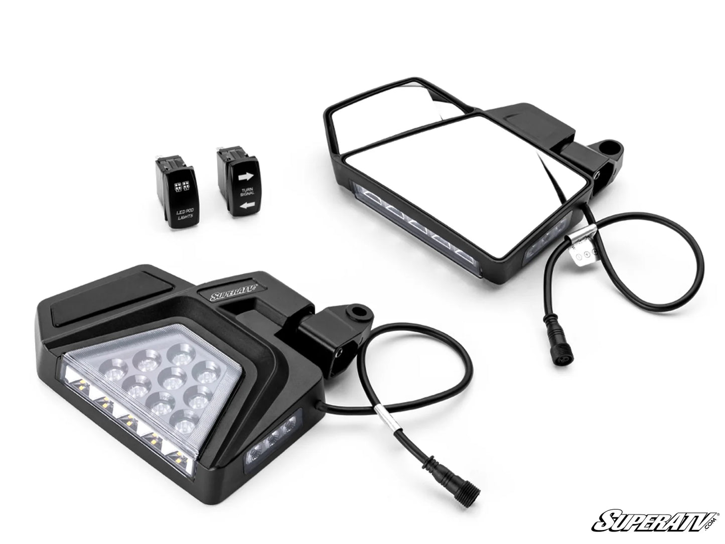 POLARIS XPEDITION DUAL SECTION LED SIDE-VIEW MIRRORS