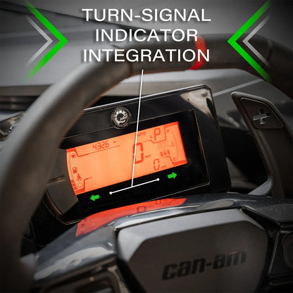 SSV Works Turn-Signal Plug-&-Play Kit | 2024-2026 Can-Am Maverick R | Sequential Front Fang Lights w/Taillight Integration