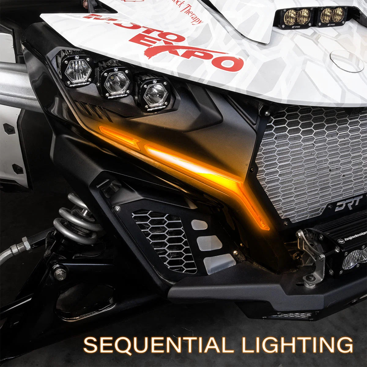 SSV Works Turn-Signal Plug-&-Play Kit | 2024-2026 Can-Am Maverick R | Sequential Front Fang Lights w/Taillight Integration