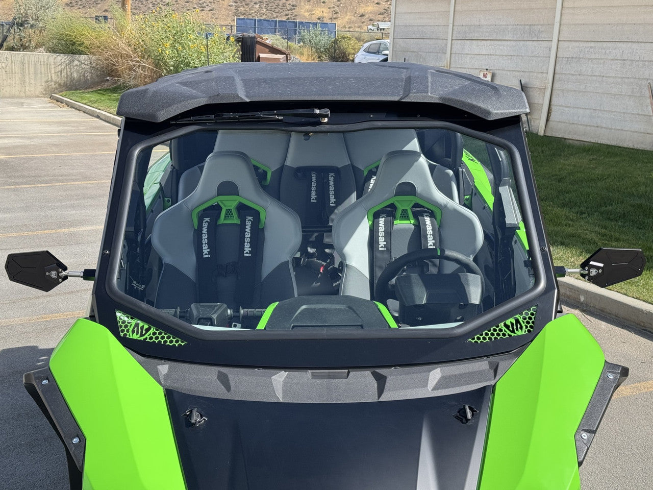 KAWASAKI TERYX H2 FULL GLASS WINDSHIELD