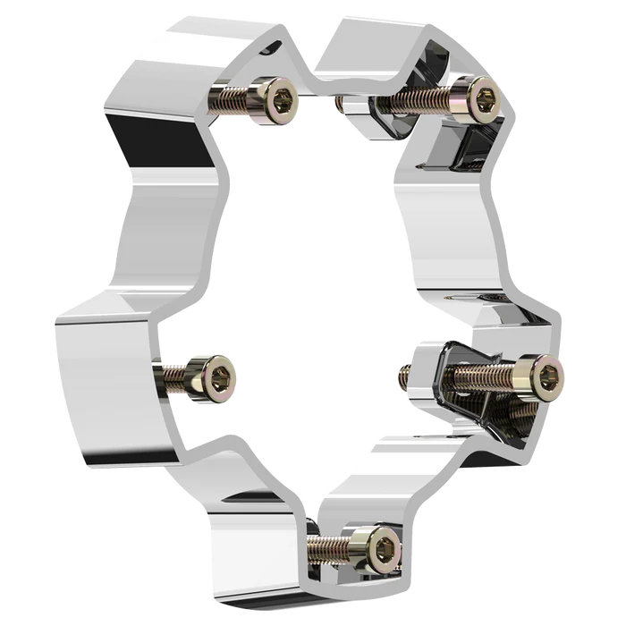 VCAP2 CENTER CAP RISER CHROME
