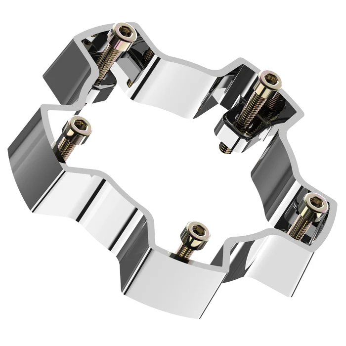VCAP2 CENTER CAP RISER CHROME