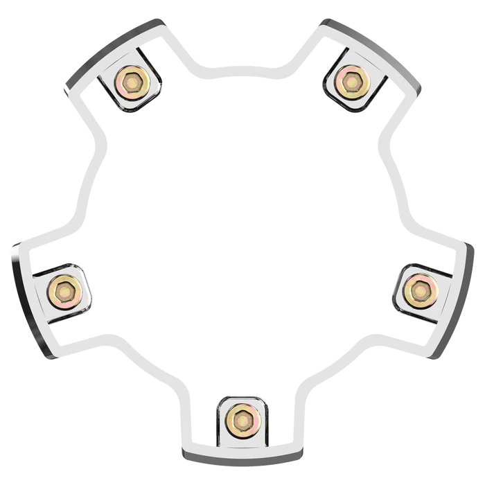 VCAP2 CENTER CAP RISER CHROME