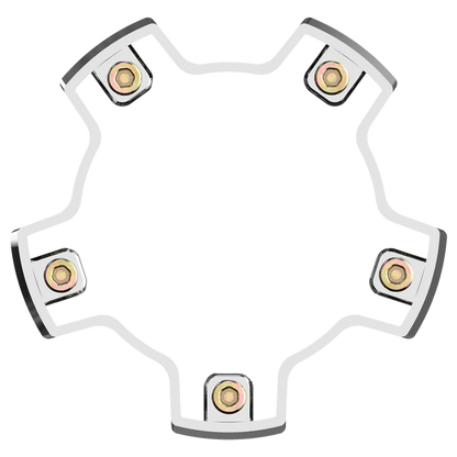 VCAP2 CENTER CAP RISER CHROME