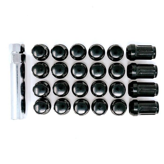 12X1.50 SPLINE 6 LUG KIT 1.38" BLACK