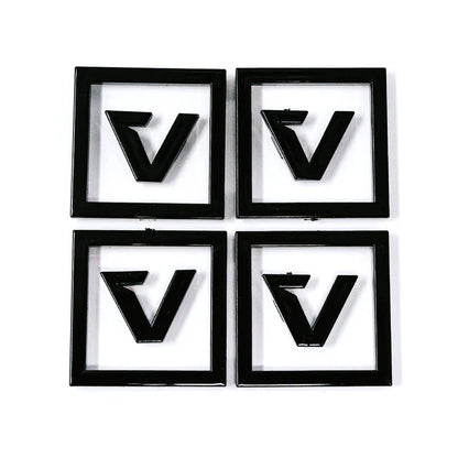 CENTER CAP LOGO KIT BLACK