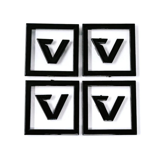 CENTER CAP LOGO KIT BLACK